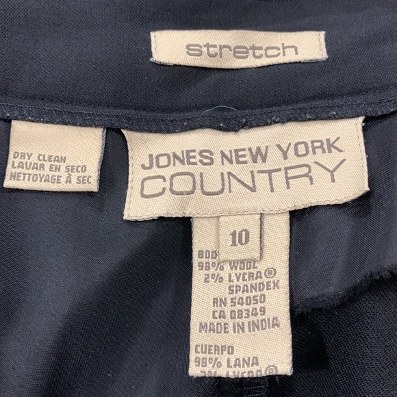 Jones New York Country Dress pants 98% wool, 2% spandex, creased Sz 10 good cond - Picture 3 of 5